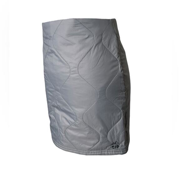 NWOT Coney Island Picnic Alpine Slopes Quilted Nylon Miniskirt Gray – 30/US10 - Picture 4 of 7